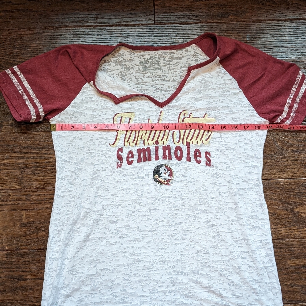 Campus Heritage Florida State Seminoles Tee Deep V Neck - Picture 3 of 6